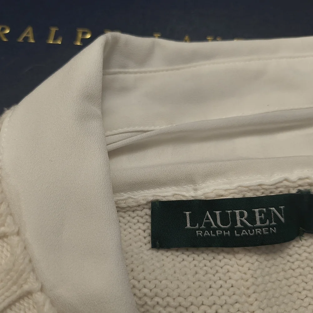 Lauren Ralph Lauren Cream Black Nautical Striped Sweater + RalphLauren Gift Box